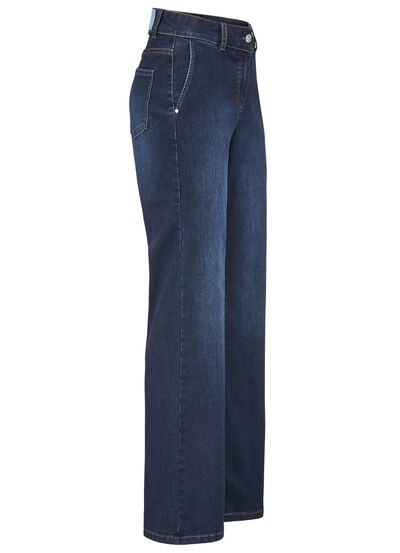 Jeans med bredare ben 