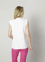 Blus med volanger 