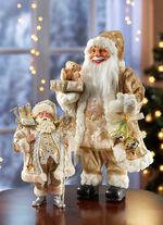 Handgjorda jultomten GOLD-SILBER-WEISS