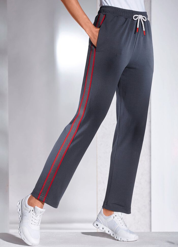 Fritidsbyxor fr&aring;n &ldquo;Plantier&rdquo; ANTHRAZIT-ROT