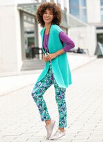 Ankell&aring;nga byxor med ett briljant f&auml;rgat tryck 