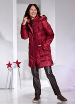 Kort kappa med avtagbar huva 