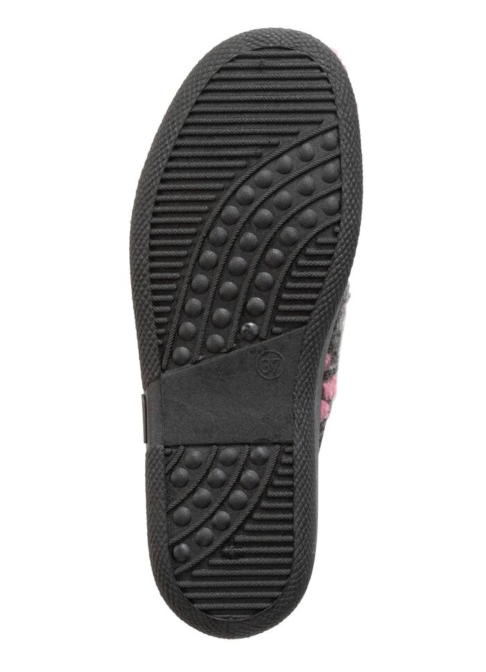 Tofflor med blomm&ouml;nster 