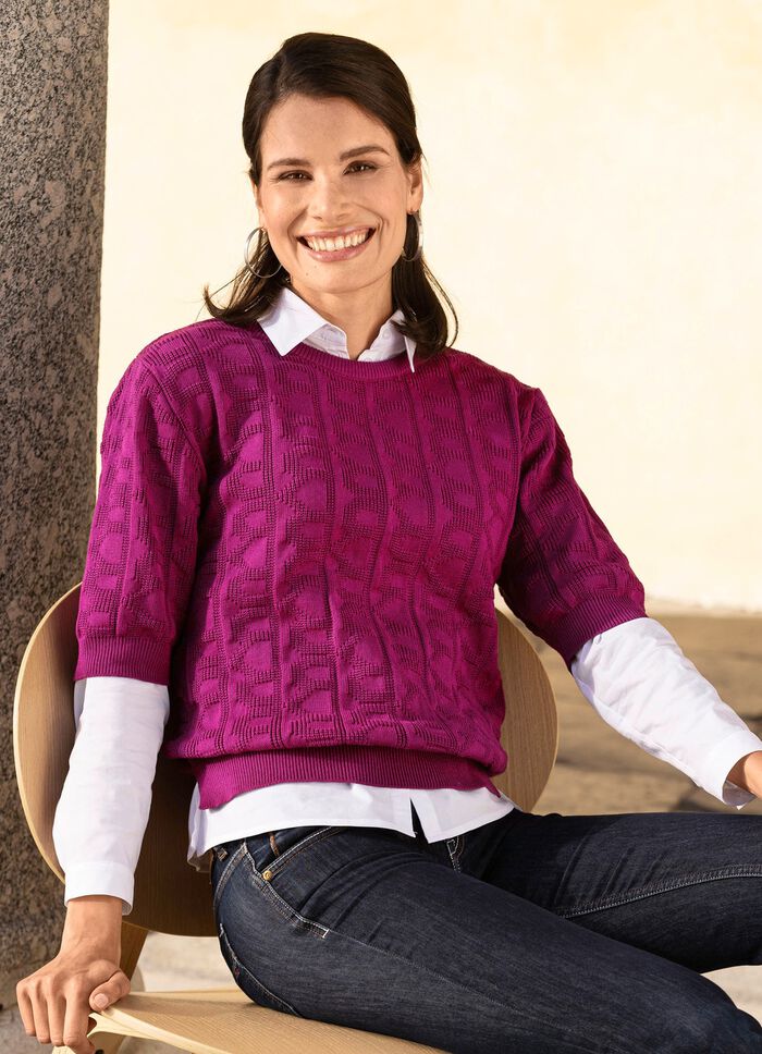 tr&ouml;ja i stickad mix 