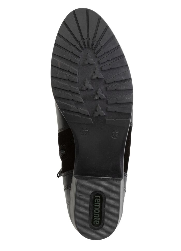 Remonte ankelk&auml;nga med dekorativa s&ouml;mmar p&aring; sidan SVART