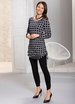 Unik l&aring;ng skjorta med sidoslitsar 