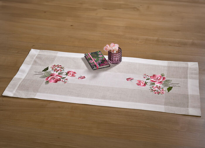 Bords- och rumsdekoration med en vacker rosdesign MOUSSERANDE VAD