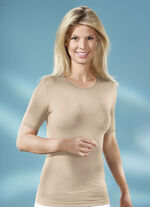 Två-pack skjortor med elastisk kant 1X BEIGE, 1X SCHWARZ