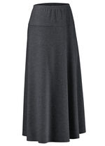 Kjol i bekväm pull-on-modell ANTHRAZIT MELIERT