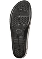 Tofflor med djup fotb&auml;dd i skinn ANTIK BRONS