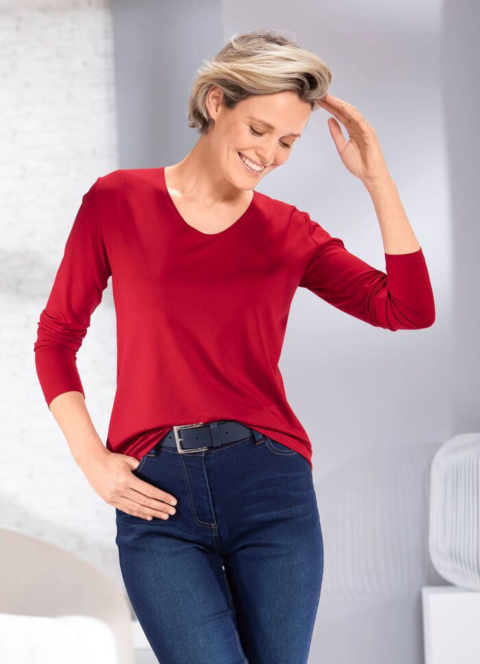 Kombinationsv&auml;nlig skjorta i 3 f&auml;rger 