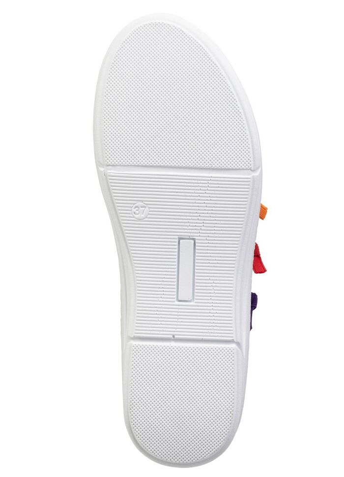 Andrea Conti tofflor med f&auml;rgglada, dekorativa elastiska band 