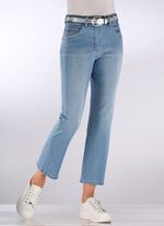 Jeans med trendiga dekorativa nitar 