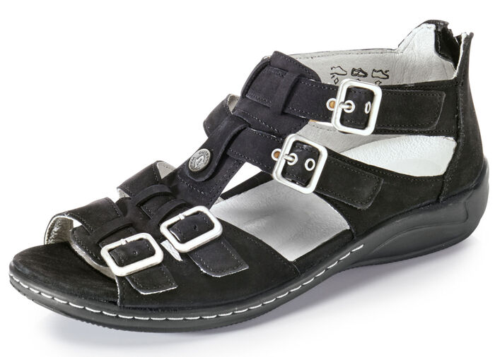 Ranger-sandal med justerbara remmar SVART