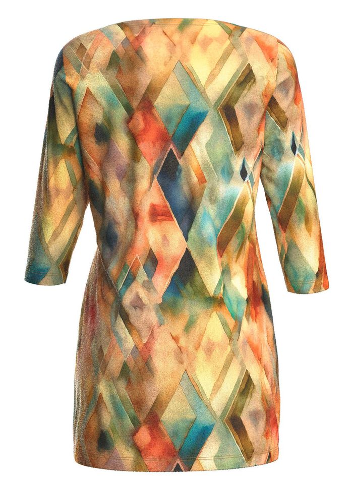 stickad tunika i finstickad 