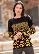 Tr&ouml;ja i jacquardm&ouml;nster 