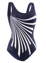 Pacific Fashion baddr&auml;kt med placerad tryckdesign och halv corsage 