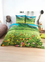 Partner-s&auml;ngkl&auml;der med vacker panoramautsikt, 4 delar 