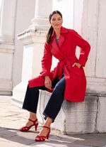 Trenchcoat med b&auml;lte 