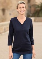 Skjorta med kort knappsl&aring; 