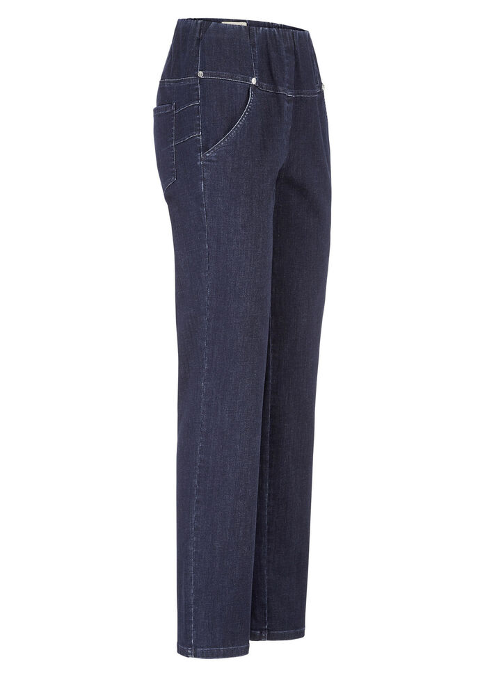 pull-on jeans DUNKELBLAU