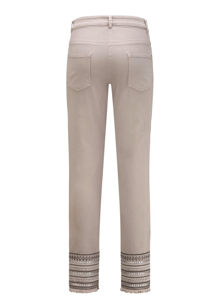 Byxor med uts&ouml;kt broderi i etnostil 