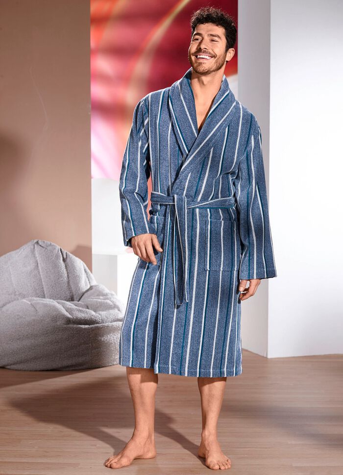 Badrock med randig design 