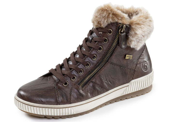 Remonte, fodrade damstövlar, vinterskor, vidd G, med uttagbar fotbädd DUNKELBRAUN