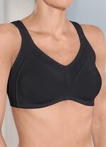 Naturana Minimizer-bh med h&ouml;g bomullshalt SCHWARZ