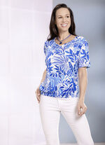 Blommig skjorttunika 