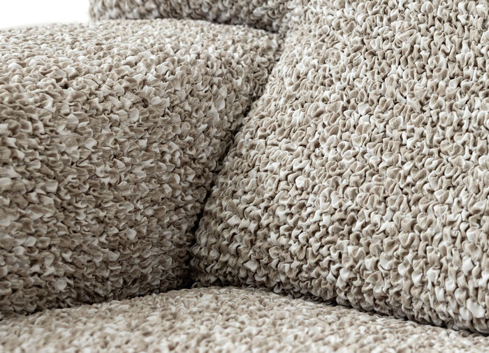 Bielastiska stretchöverdrag i mikrofiber BEIGE