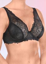 Naturana bygel-bh i elastisk spets 