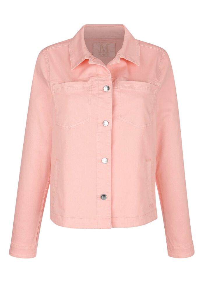 jeansjacka med stiltypiska s&ouml;mmar 