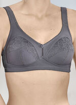 Tvåpack bh med spetsinlägg 1X GRAFIT, 1X PUDER