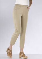 7/8 långa jeans BEIGE