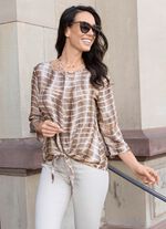 Tunika med vackert tryck 