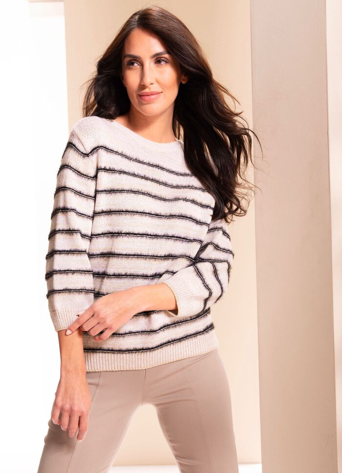 Tr&ouml;ja med garn och metalleffekter 