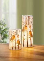 LED-lykta med r&ouml;dhakemotiv, set om 2 