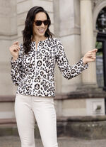 Blusjacka med st&aring;krage 