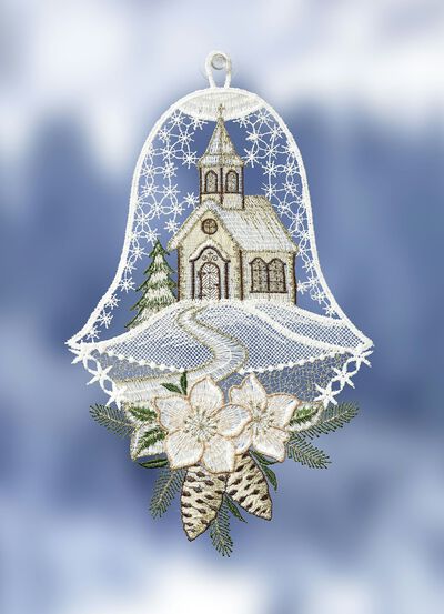 Förtjusande fönsterbild i form av en klocka  Förtjusande fönsterbild i form av en klocka