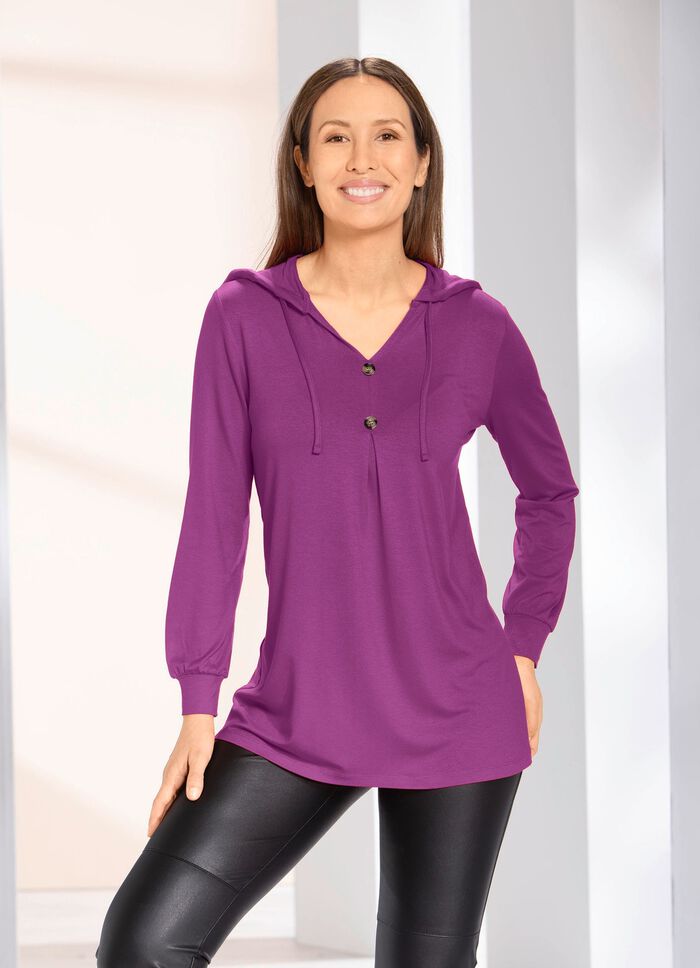 Skjorttunika med huva 