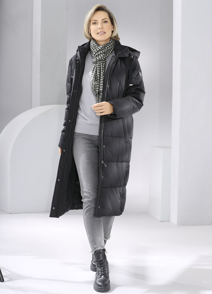 Dunkappa med fast huva 