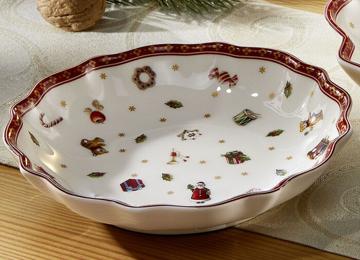 Skålar från Villeroy &amp; Boch gjorda av högkvalitativt porslin VIT RÖD