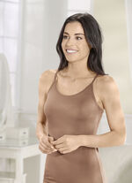 Trepack skjortor med spaghettiband 1X NOUGAT, 1X WEISS, 1X SCHWARZ