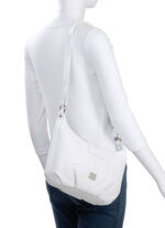 Laurina-väska av fullnarv nappaläder VIT