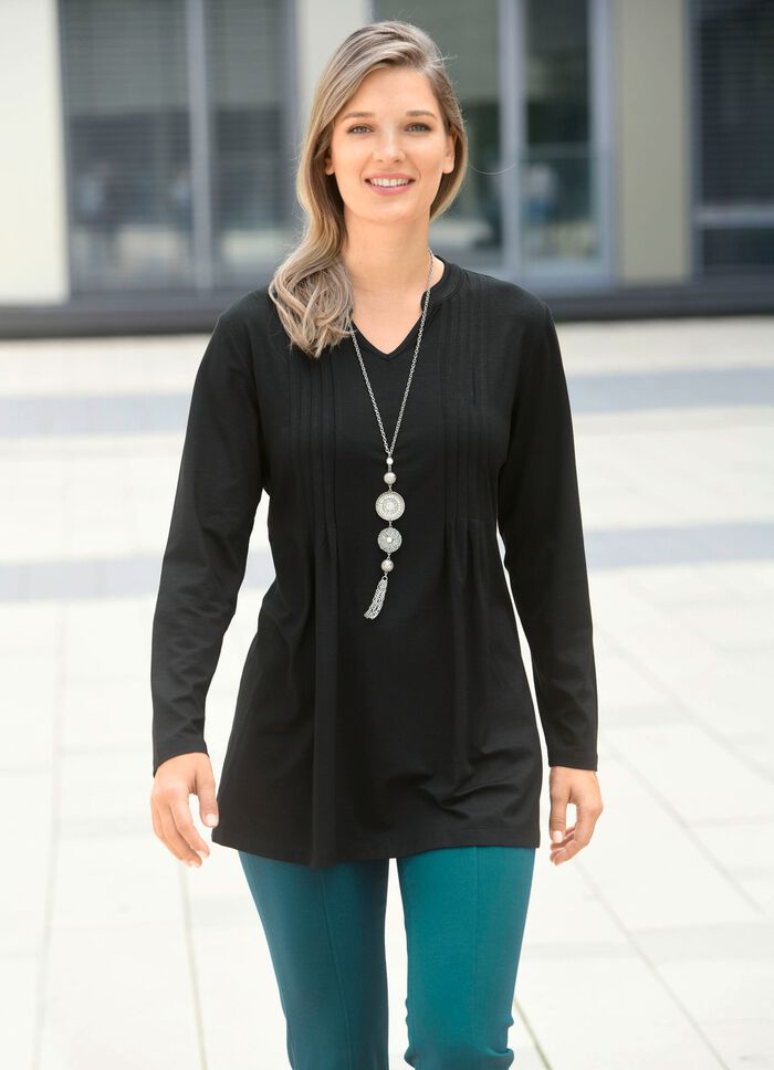 Skjorta med st&aring;krage i 2 f&auml;rger 