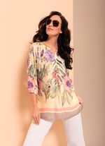 Blus med st&aring;krage 