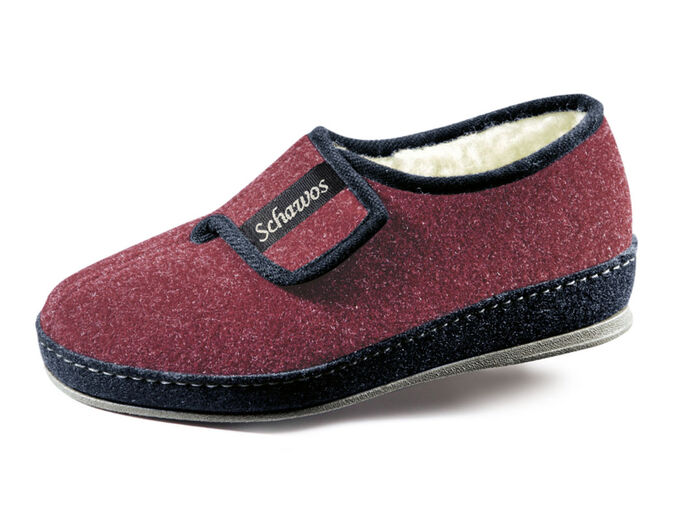 Andningsbara damtofflor med kardborreknäppning BORDEAUX