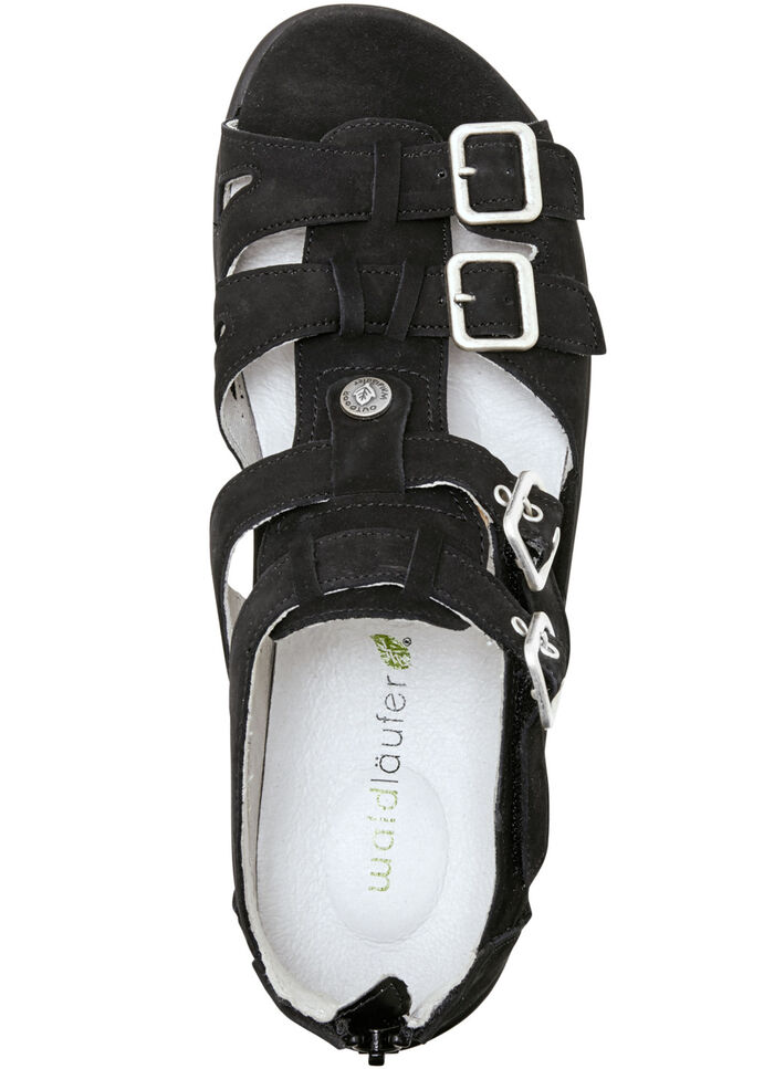 Ranger-sandal med justerbara remmar SVART