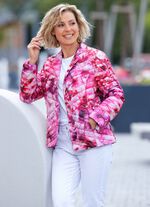 Kort jacka med blommig design 